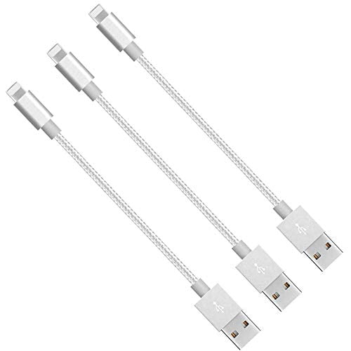 3-Pack, Gold 8-inch CableCord Short Nylon Braided USB Lightning Charging Cable/Data USB Compatible for iPhoneX Case /8/8 Plus/7/7 Plus/6/6s Plus,iPad Mini 3-Pack, Gold 8-inch CableCord Short Nylon Braided USB Lightning Charging Cable/Data USB Compatible for iPhoneX Case /8/8 Plus/7/7 Plus/6/6s Plus,iPad Mini